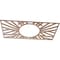 Ekena Millwork Hoover Wood Fretwork Pierced Ceiling Medallion, Wood (Paint Grade), 36"W x 18"H x 13 3/8"ID x 3/8"T CMWP36X18X0375HOMF - alternate 3